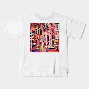 Colorful Fiesta Abstract Kids T-Shirt